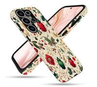 FGDRFGRW Coque conçue pour Samsung Galaxy S24 Ultra, coque 2 couches TPU + PC, housse de protection antichoc - Motif floral insecte