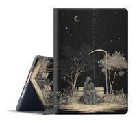 FGDRFGRW Coque pour Samsung Galaxy Tab S10 Lite/S10 FE/S9 FE/S9 10,9/11" (2025/2023), support réglable, fonction veille/réveil automatique, coque de protection intégrale - Ghost Moon Starry Sky