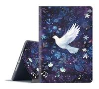 FGDRFGRW Coque pour Samsung Galaxy Tab S10 Lite/S10 FE/S9 FE/S9 10,9/11" (2025/2023), support réglable, fonction veille/réveil automatique, protection intégrale - Peace Dove Starry Sky