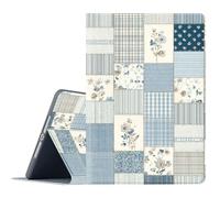 FGDRFGRW Étui pour Kindle Paperwhite 11{^>e<^} génération 2021 et édition Signature, support réglable, fonction veille/réveil automatique, protection intégrale - Motif patchwork imprimé