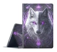 FGDRFGRW Étui pour Kindle Paperwhite 11{^>e<^} génération 2021 et édition Signature, support réglable, fonction veille/réveil automatique, protection intégrale - Loup Yin Yang