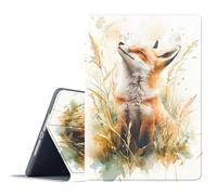 FGDRFGRW Étui pour Kindle Paperwhite 11{^>e<^} génération 2021 et édition Signature, support réglable, fonction veille/réveil automatique, protection intégrale - Renard aquarelle