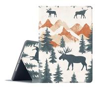 FGDRFGRW Étui pour Kindle Paperwhite 7" (12e génération-2024) et Kindle Colorsoft Signature Edition, support réglable, fonction veille/réveil automatique, protection intégrale - Forêt de cerf de