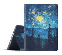 FGDRFGRW Étui pour tablette Amazon Kindle Fire 7" (9e/7e/5e génération, version 2019/2017/2015), support réglable, fonction veille/réveil automatique, protection intégrale - Van Gogh Nuit étoilée