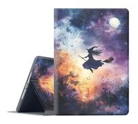 FGDRFGRW Étui pour tablette Amazon Kindle Fire Max 11 (13{^>e<^} génération, version 2023) 11", support réglable, fonction veille/réveil automatique, protection intégrale - Balai de sorcière, lune