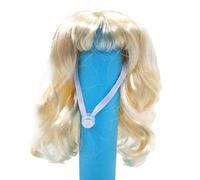 FGDTREE Accessoire Chien Blond Cheveux Bouclés Décoration pour Rassemblements Spectacles Tissu Petit Pet Curly Perruques Accessoire