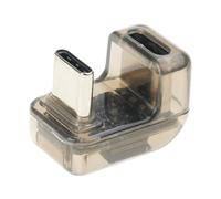 FGDTREE Adaptateur d'alimentation USB C robuste avec écran numérique, adaptateur USB de type 180 degrés, connecteurs mâle vers femelle, adaptateur de type C