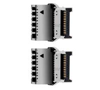 FGDTREE Adaptateur USB 3.2 E-Type à angle droit M/F 20 Gbit/s Transfert stable Panneau avant interne Installation interne Boîtier PC Adaptateur de gestion des câbles