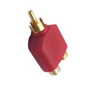 FGDTREE Auditory Y Splitter Plug Adaptateur 1 mâle vers 2 femelles Connecteurs vidéo pour systèmes de haut-parleurs Convertisseur vidéo