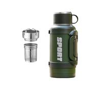 FGDTREE Bouteille d'eau isotherme de grande capacité en acier inoxydable pour garder les boissons chaudes ou froides pendant 12 à 24 heures avec double ouverture, bouteille d'hydratation pour sports