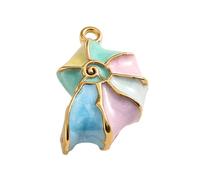 FGDTREE Breloque en acier inoxydable pour fabrication de bijoux artistiques en forme de conque - Convient pour une utilisation régulière - Pendentif lisse, One Size, Comme décrit, Comme décrit.