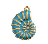 FGDTREE Breloque en acier inoxydable pour fabrication de bijoux artistiques en forme de conque - Convient pour une utilisation régulière - Pendentif lisse, One Size, Comme décrit, Comme décrit.