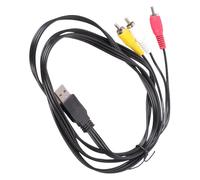 FGDTREE Câble de connexion USB vers 3RCA mâle de 150 cm pour HDTV, lecteurs, smartphones et autres appareils USB