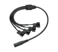 FGDTREE Câble répartiteur d'alimentation professionnel CC 5,5 x 2,1 mm vers 4 broches 37 cm en cuivre étamé pour plusieurs configurations de ventilateurs
