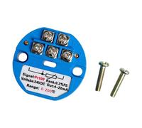 FGDTREE Capteurs de température Transmetteur de température DC24V 4-20mA Sortie PT100 Plages 0-100℃/-150℃/-300℃ avec potentiomètre haute sensibilité