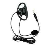 FGDTREE Casque de communication avec microphone omnidirectionnel, impédance 32 Ohm, câble flexible pour présentations, casque à oreille unique avec microphone, transmission auditive claire