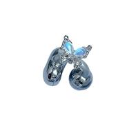 FGDTREE Clip de décoration en métal de qualité supérieure avec strass - Large compatibilité - Style instantané - Transformation des bijoux en forme de papillon