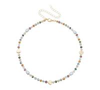 FGDTREE Collier de perles en résine unique inspiré de l'amour - Ton vif et doux pour un look élégant - Collier de perles en forme de cœur, One Size, Comme décrit, Comme décrit.