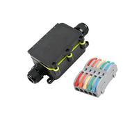FGDTREE Connecteur électrique étanche IP68 pour éclairage extérieur Panneau solaire Câblage 2/3/4/5Core Connexion rapide Bornes de câble