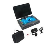 FGDTREE Détecteur de poissons portable avec perspective large de 195 degrés et support réglable pour observation sous-marine claire avec lumières LED