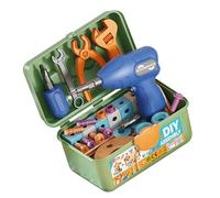 FGDTREE Ensemble d'atelier transportable pour enfants - Ensemble d'activités à vis - Matériaux sûrs et non mortels - Jouet de développement de la petite enfance - Poupées de réparation de simulation