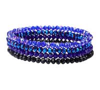 FGDTREE Ensemble de perles vibrantes extensibles multicouches - Accessoire de bijoux tendance pour femme tendance, taille unique, Comme décrit