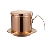 FGDTREE Filtre à café réutilisable avec fine maille d'acier 304 antirouille pour la maison, la randonnée, tasse à café vietnamienne rapide et portable