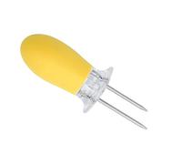 FGDTREE Fourchettes à maïs en acier inoxydable avec poignée ergonomique en caoutchouc pour barbecue et feu de camp. Brochettes faciles à nettoyer