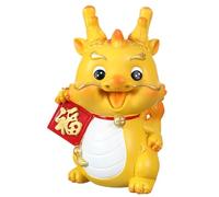 FGDTREE Jolie tirelire décorative en résine en forme de dragon pour clés de rangement pour économiser et offrir une réunion annuelle, cadeau de réunion annuelle, décoration d'intérieur chinoise