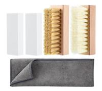 FGDTREE Kit d'entretien en cuir nubuck avec 5 outils de nettoyage profond pour sacs à main, canapés, voyage Rudiments dédiés à l'entretien du cuir