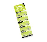 FGDTREE Lot de 10 piles bouton AG1 SR621SW pour montre - 1,55 V LR621 LR60 SR60 - Piles alcalines de rechange pour horloge