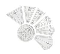 FGDTREE Lot de 10 règles de patchwork transparentes pour patchwork et matelassage