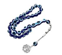 FGDTREE Lot de 33 chaînes de main multicolores de 10 mm avec perles en forme d'œil, surfaces lisses, faciles à nettoyer, bijoux en résine pour un usage quotidien, chaîne colorée unisexe, taille unique