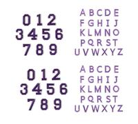 FGDTREE Lot de 72 écussons brodés en forme de lettres et chiffres thermocollants robustes pour vêtements, sacs, loisirs créatifs, broderies pour vêtements