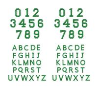 FGDTREE Lot de 72 écussons brodés en forme de lettres et chiffres thermocollants robustes pour vêtements, sacs, loisirs créatifs, broderies pour vêtements