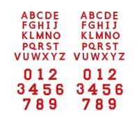 FGDTREE Lot de 72 écussons brodés en forme de lettres et chiffres thermocollants robustes pour vêtements, sacs, loisirs créatifs, broderies pour vêtements