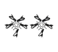 FGDTREE Pince à cravate en fer portable pour microphone pour t-shirt, col, pince à cravate en fer pour écouteurs portables