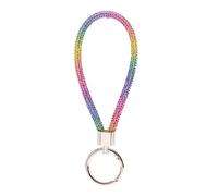 FGDTREE Porte-clés de voiture en cristal - Cordon de téléphone - Dragonne de poignet - Décoration de voiture - Accessoire de téléphone, couleur