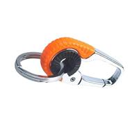 FGDTREE Porte-clés élégant pour homme - Double anneaux - Accessoire de voiture élégant - Texture en alliage - Pour escalade et pêche en plein air - Support double anneau, a, taille unique