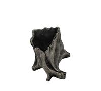 FGDTREE Pot de fleurs en bois flotté artificiel vintage - Pot de cactus créatif imitation sculpture en résine - Pots de fleurs à grande ouverture