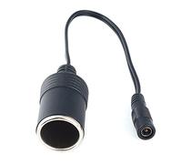 FGDTREE Prise mâle/femelle vers cordon de prise 5,5 mm x 2,1 mm, câble de chargeur de voiture, adaptateur d'alimentation automatique