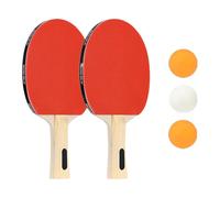 FGDTREE Raquettes de tennis de table hautement rebondissantes avec prise en main confortable avec 3 balles Raquettes de pingpong pour débutants et professionnels