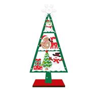 FGDTREE Sculpture d'arbre en bois durable faite à la main, décoration de vacances, parfaite pour table et événement spécial, décoration de fête de Noël fabriquée à la main