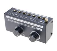 FGDTREE Sélecteur de source sonore 6,35 mm/3,5 mm avec 6 entrées Volumes précis Commutateur de source sans perte