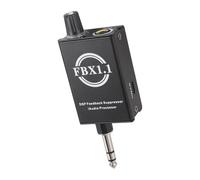 FGDTREE Suppresseur de commentaires DSP compact pour microphones arrête instantanément les hurlements avec commande vocale et double options d'alimentation Processeur de son DSP