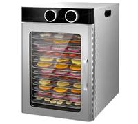 FgdVrelnor Déshydrateur Alimentaire, Déshydrateur à Fruits 800 W, Plage De Température 86-194 ℉, Minuterie, Plateau 8 Niveaux, Convient Aux Fruits, Légumes Et Viandes 12