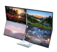 FgdVrelnor Extension D'éCran pour Ordinateur Portable (4 éCrans), Aura Display, Moniteur Portable Full HD 18,5 Pouces, MultitâChe Fluide,pour Le Montage VidéO, La Conception Graphique Et Les Jeux.