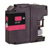 FGE Cartouche d'encre Compatible pour Brother LC123 Magenta - Magenta