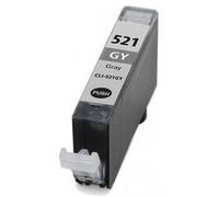 FGE Cartouche d'encre Compatible pour Canon CLI521GY Gris - Gris