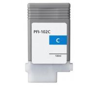 FGE Cartouche d'encre Compatible pour Canon PFI-102C Cyan - Cyan